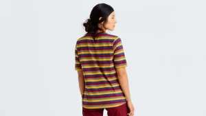Best T-shirt /Fjällräven Cotton Striped Donna Donna Abbigliamento Casual·T-Shirt
